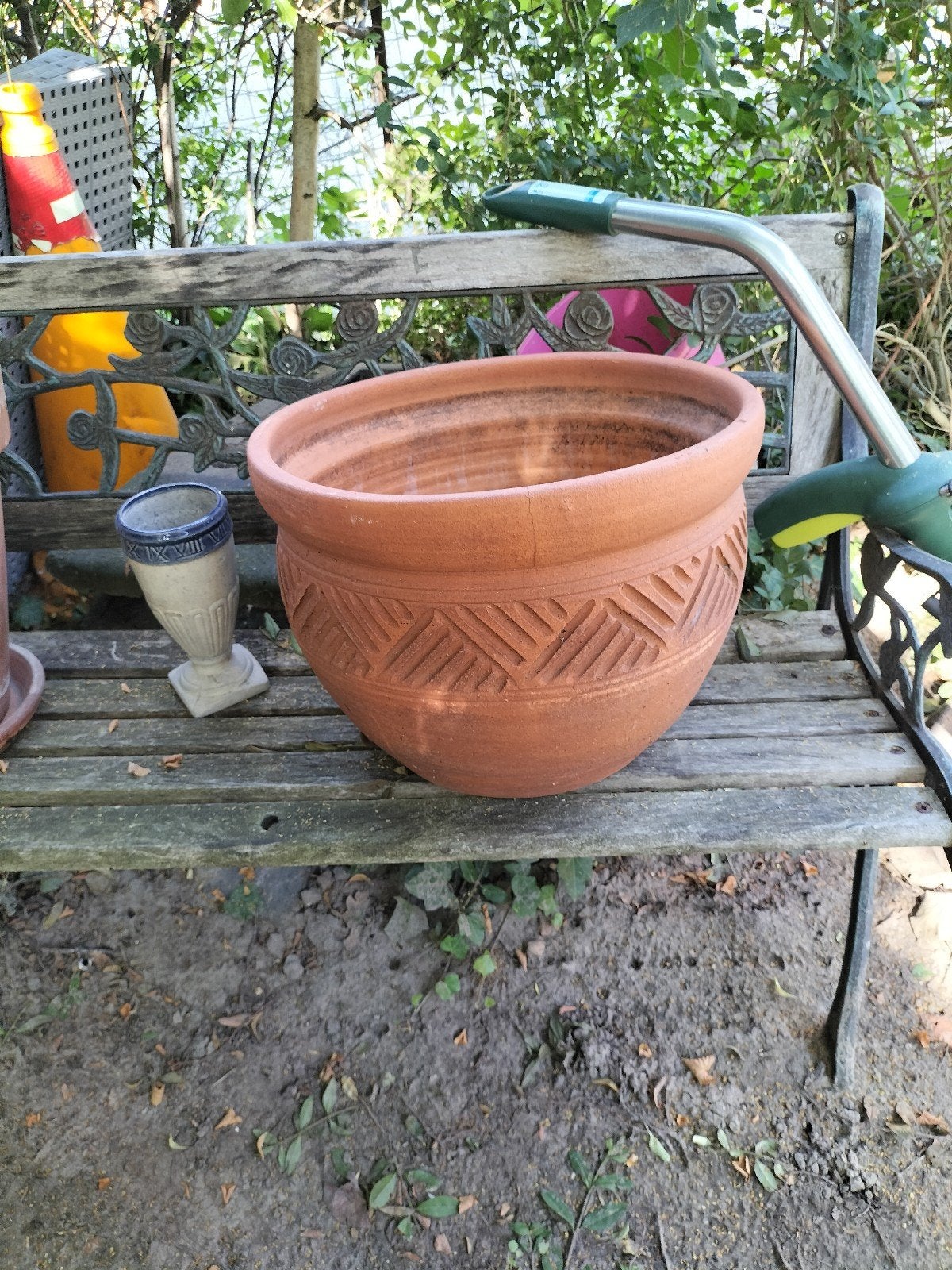 Mooie grote Terracotta bloempot, Enlèvement, Terracotta, Intérieur