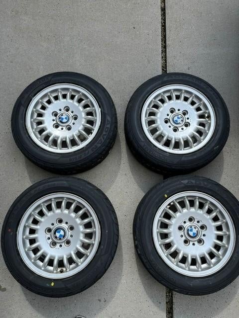 Velgen BMW 5*120 15inch met nieuwe banden, Auto-onderdelen, Ophalen, Gebruikt, 15 inch, Banden en Velgen