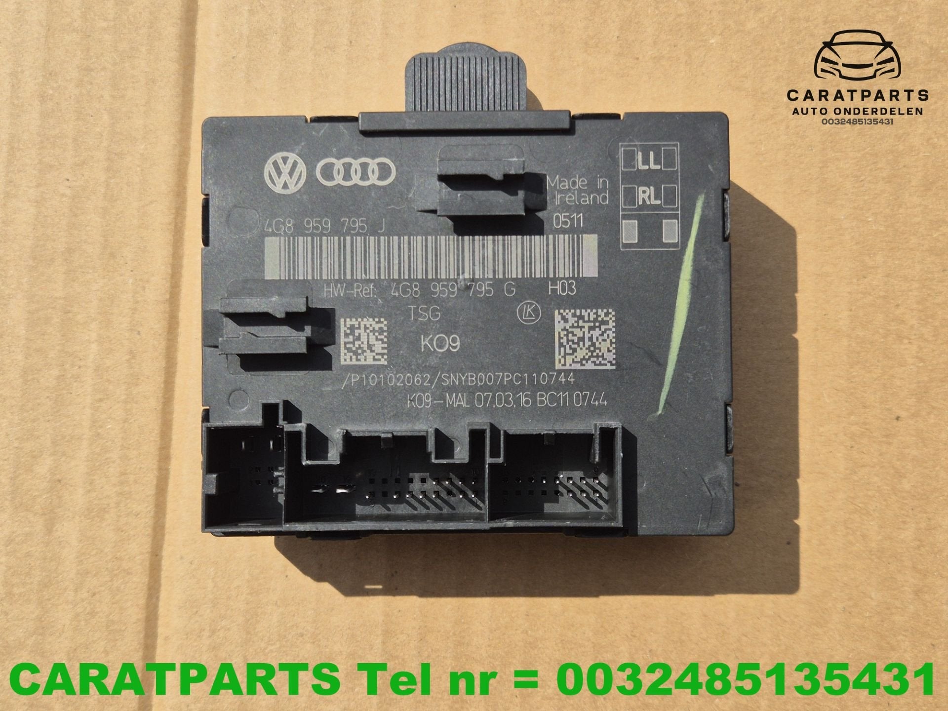 4G8959795J 4G8959795G Dispositif de commande de porte Audi A, Autos : Pièces & Accessoires, AUDI AG, Auto-Union-Strasse 1
85045  Ingolstadt, DE