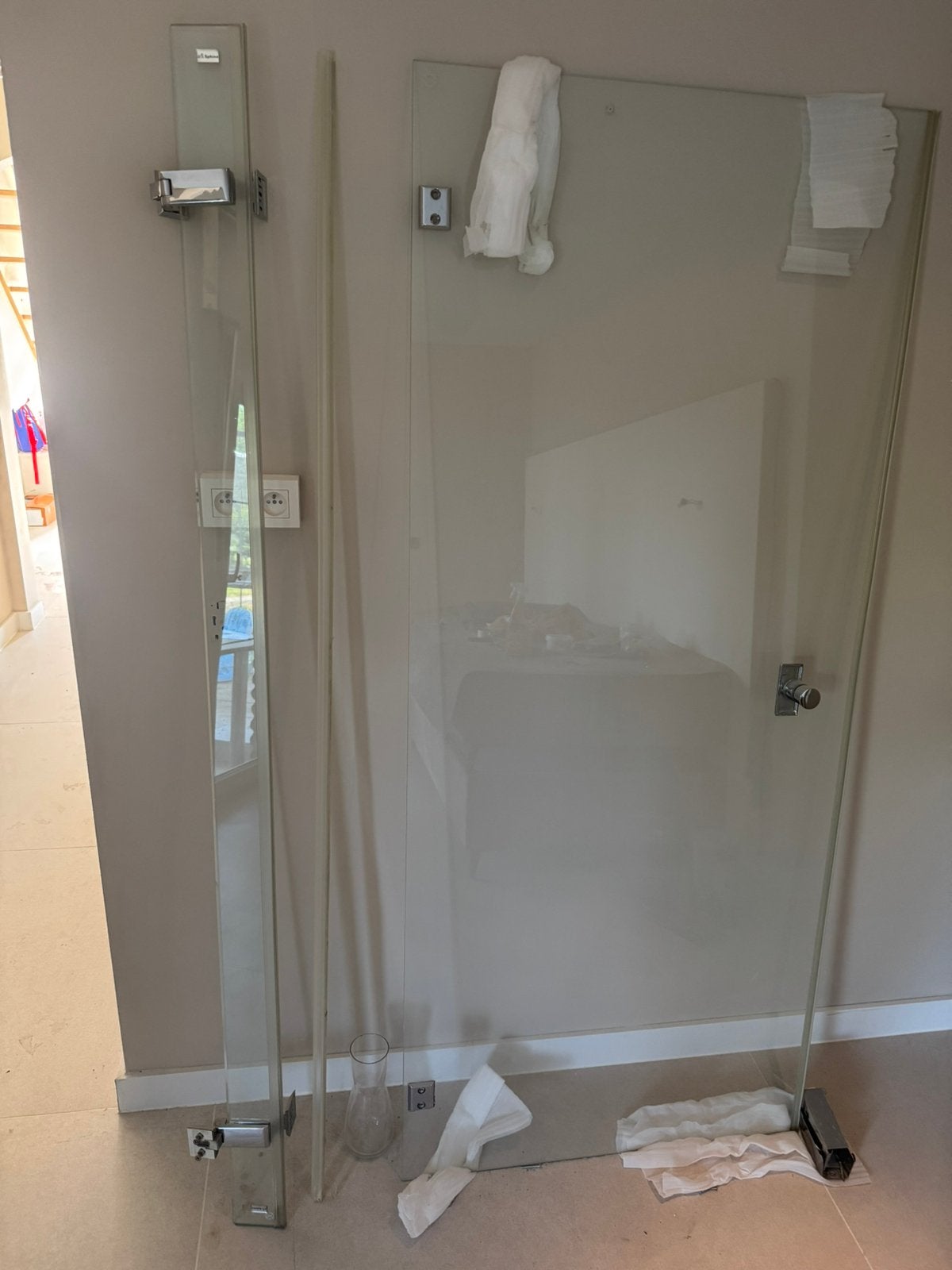 Gratis Douchedeur glas Sphinx, Maison & Meubles, Salle de bain | Salle de bain complète, Enlèvement, Utilisé