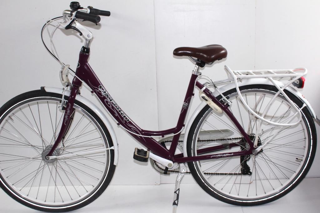 Alu Oxford 28 inch 51 cm dames- jeugdfiets - 7V, Fietsen en Brommers, Ophalen, Gebruikt, Velgrem, Versnellingen