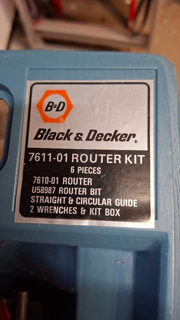 Défonceuse Black et Decker 7610-01, Bricolage & Construction, Outillage | Fraiseuses, Enlèvement, Utilisé, Électrique, Black&Decker