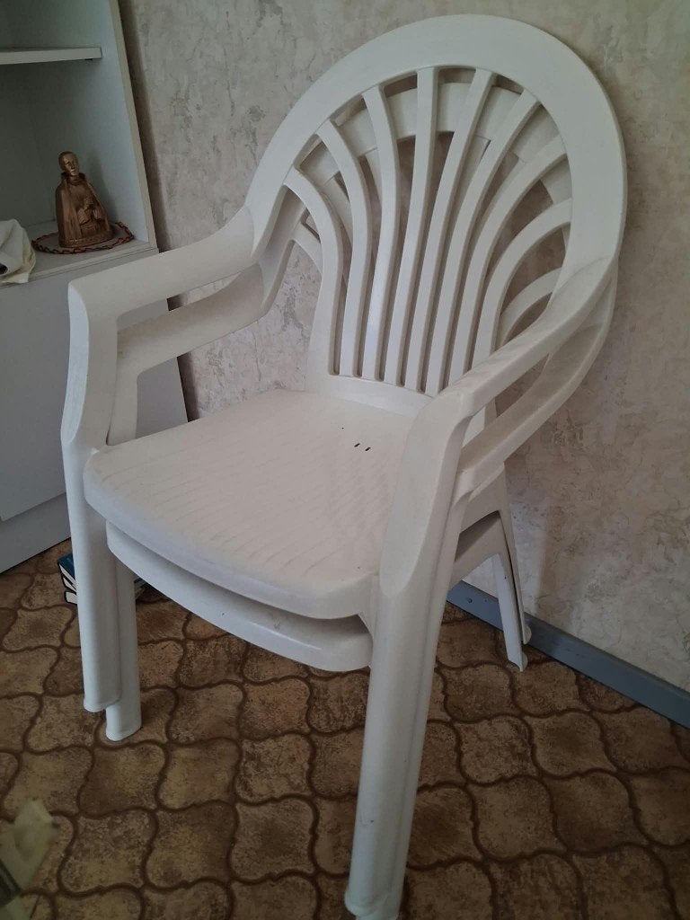 plastic tuinstoelen, Ophalen, Plastic, Stapelbaar