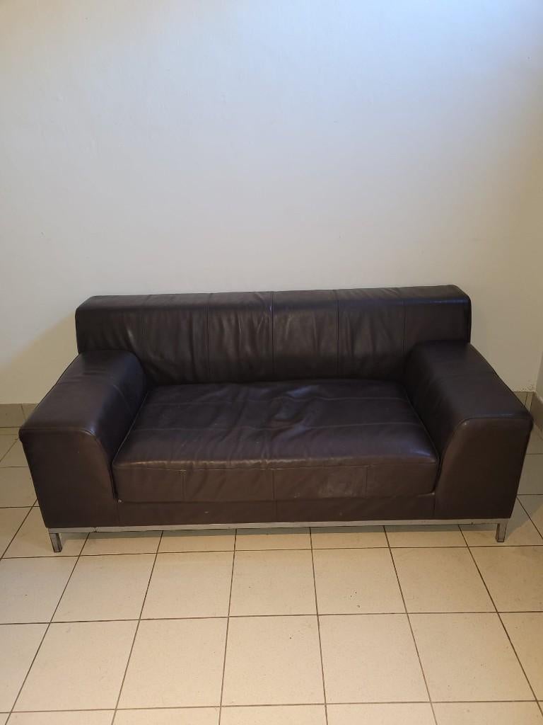 Canapé KRAMFORS ikea, Maison & Meubles, Banc droit, Enlèvement, Utilisé, Cuir