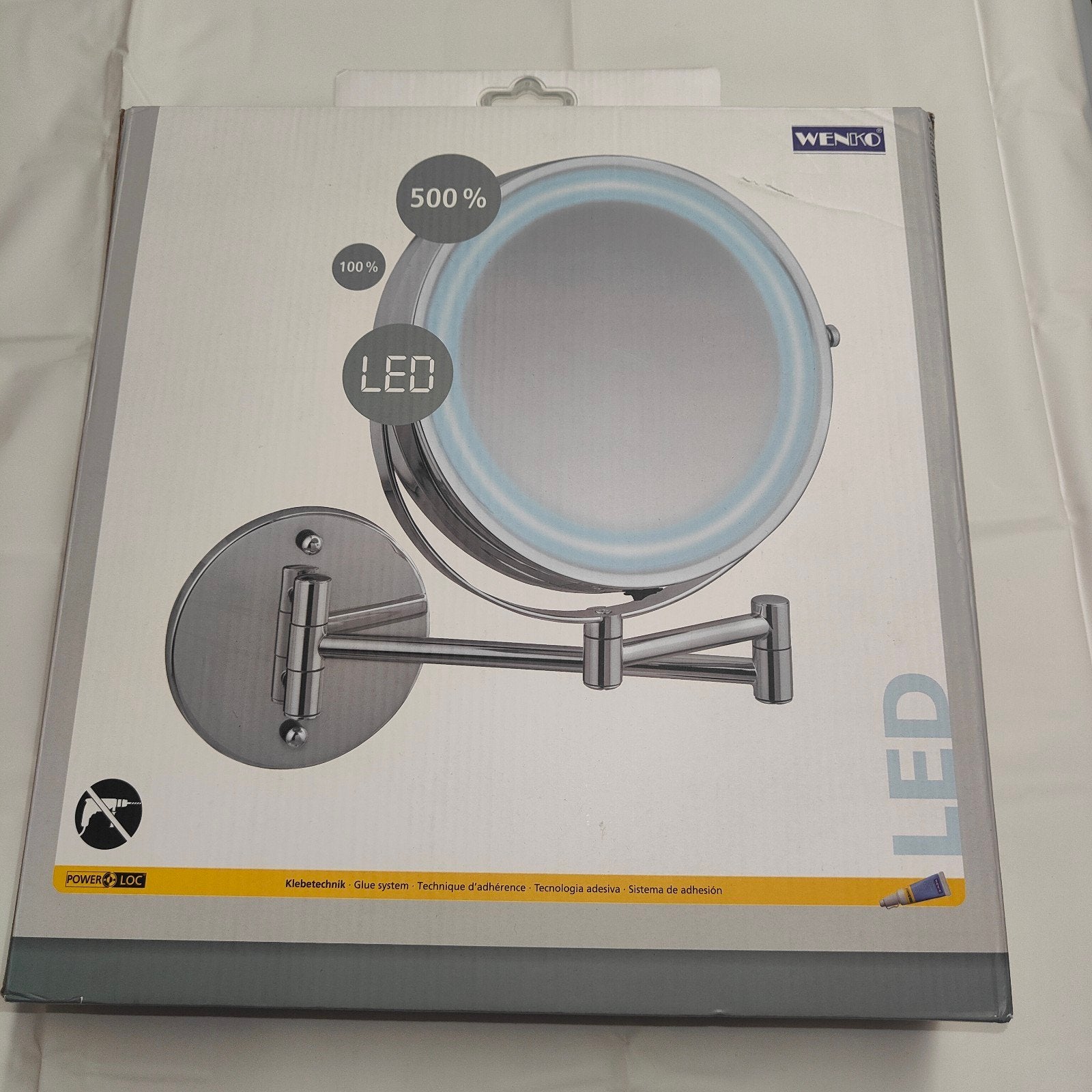 Wenko LED-spiegellamp 22 cm, Ophalen, Nieuw, Led