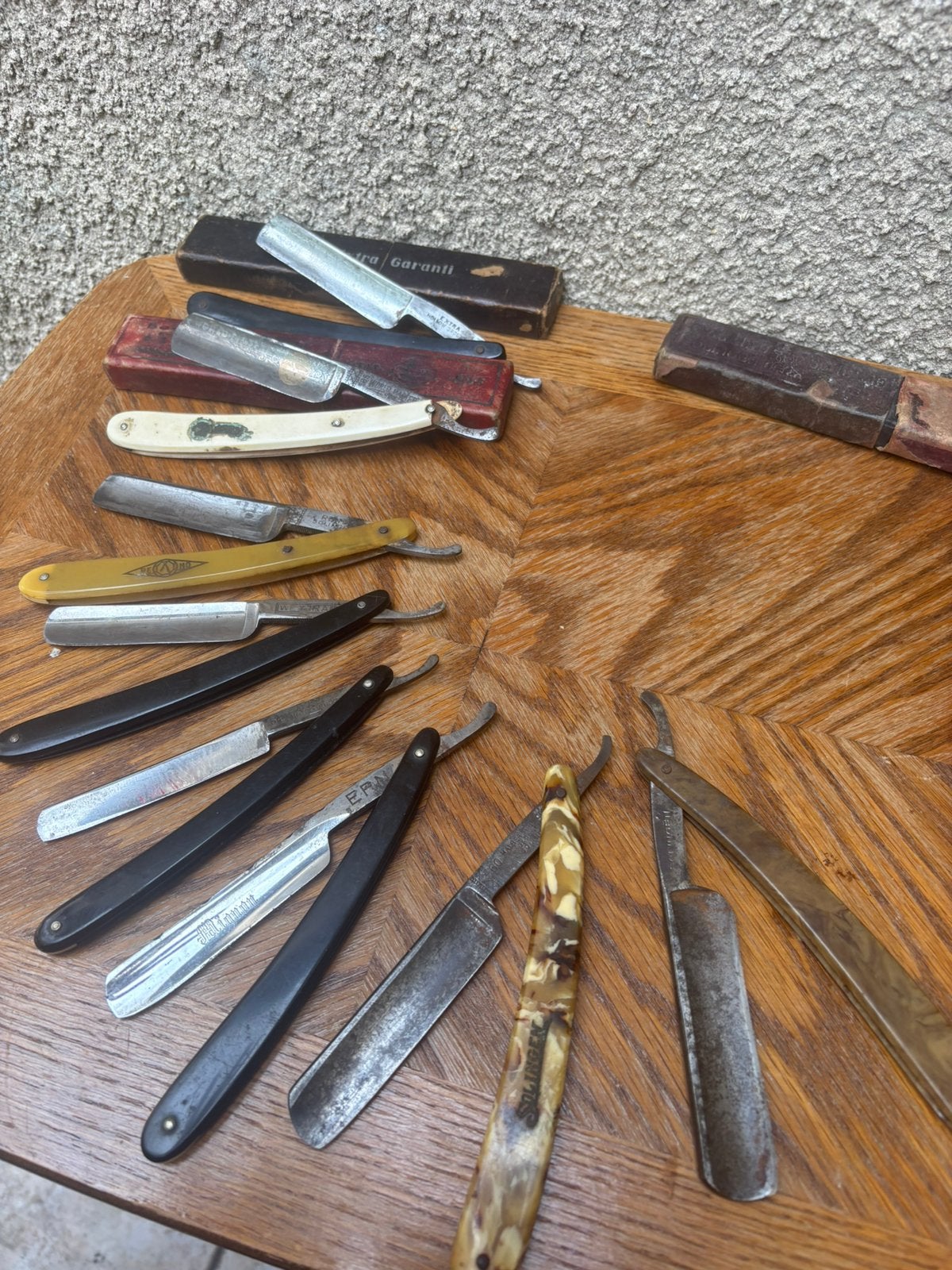 Lot de 8 Rasoirs Anciens Solingen - Idéal Restauration, Enlèvement ou Envoi