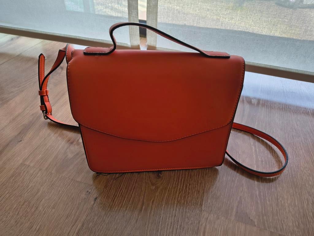 Handtas, Handtassen en Accessoires, Tassen | Damestassen, Ophalen of Verzenden, Oranje, Handtas