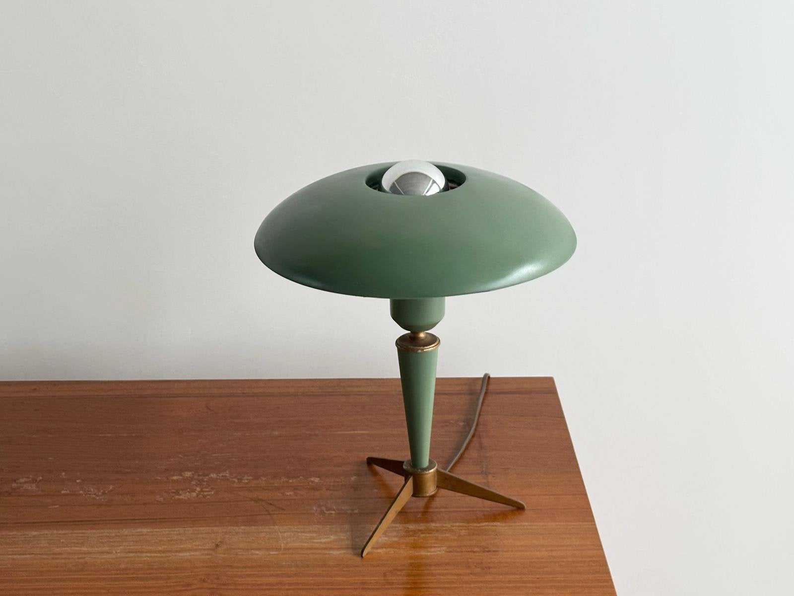 Vintage “Bijou” tafellamp by Louis Kalff 1950s, Huis en Inrichting, Ophalen of Verzenden, Zo goed als nieuw, Artemide, Design