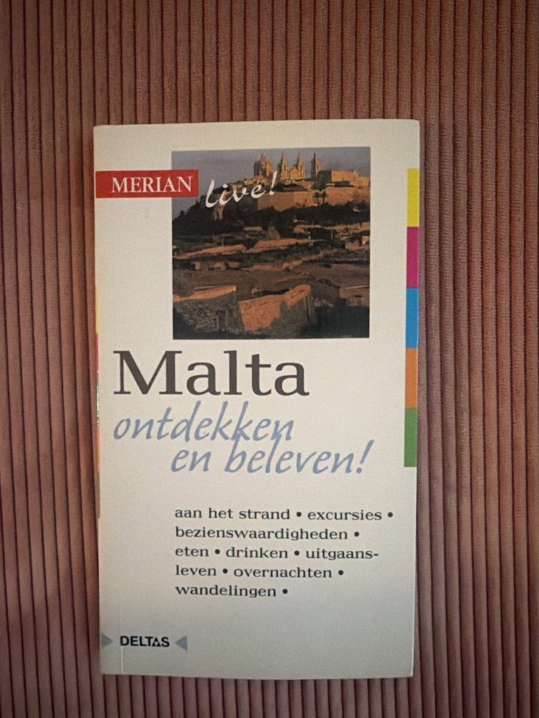 Merian live! reisgids Malta (Deltas), Europa, Ophalen of Verzenden, Reisgids of -boek, Gelezen