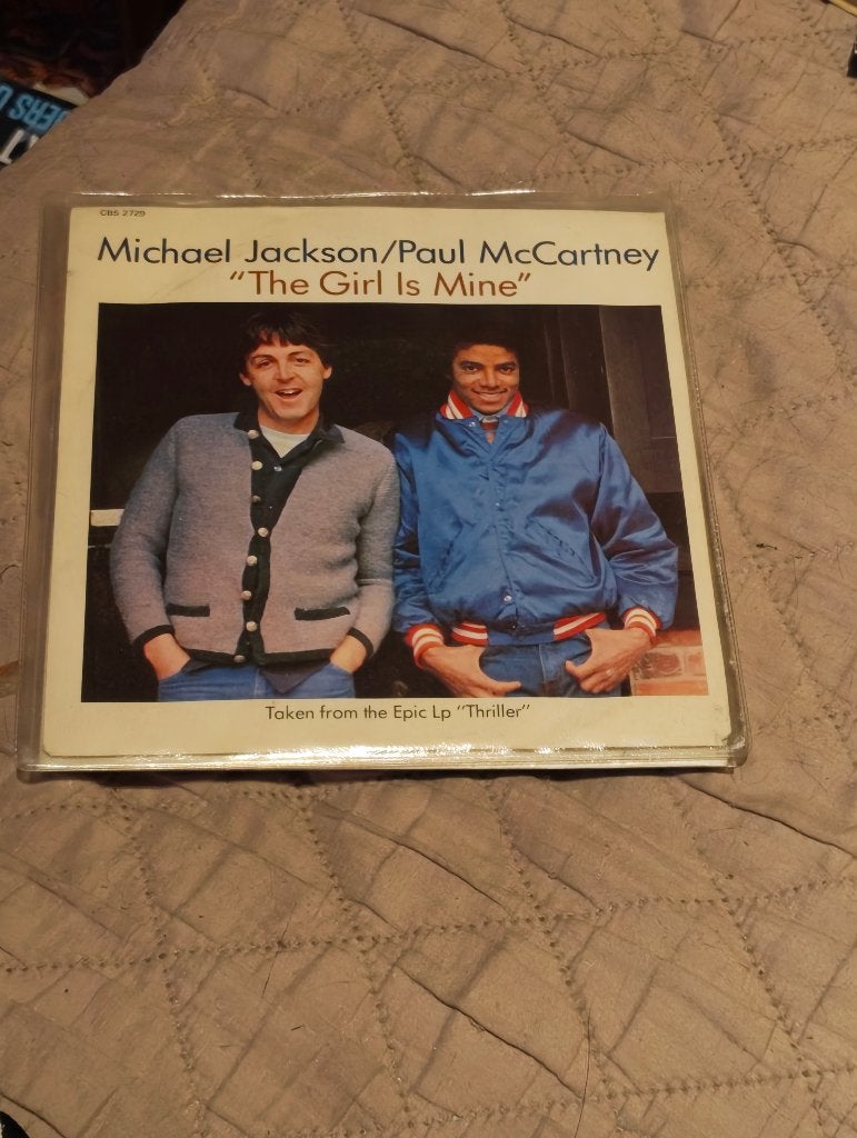 2 Singles van Michael Jackson / Paul McCartney, Gebruikt, 7 inch, Ophalen of Verzenden, Pop