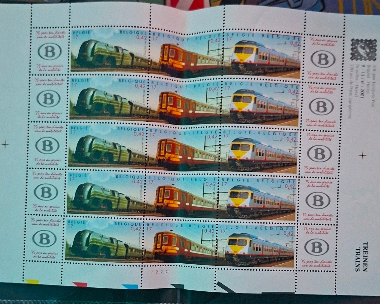 Postzegels treinen, Postzegels en Munten, Ophalen, Treinen