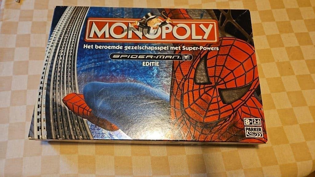 bordspel zgan Monopoly Spiderman Monopolie Spider-man, Vijf spelers of meer, Ophalen of Verzenden, Zo goed als nieuw, Monopooly