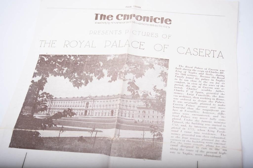 US WW2 pamphlet for GI's about Caserta castle near Naples IT, Ophalen of Verzenden
