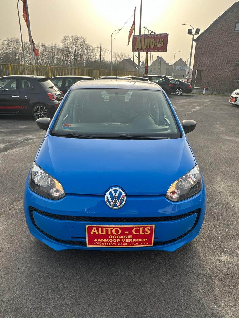 VOLKSWAGEN UP MANUEL 2014 123km, Auto's, Euro 5, Stof, Up!, Blauw