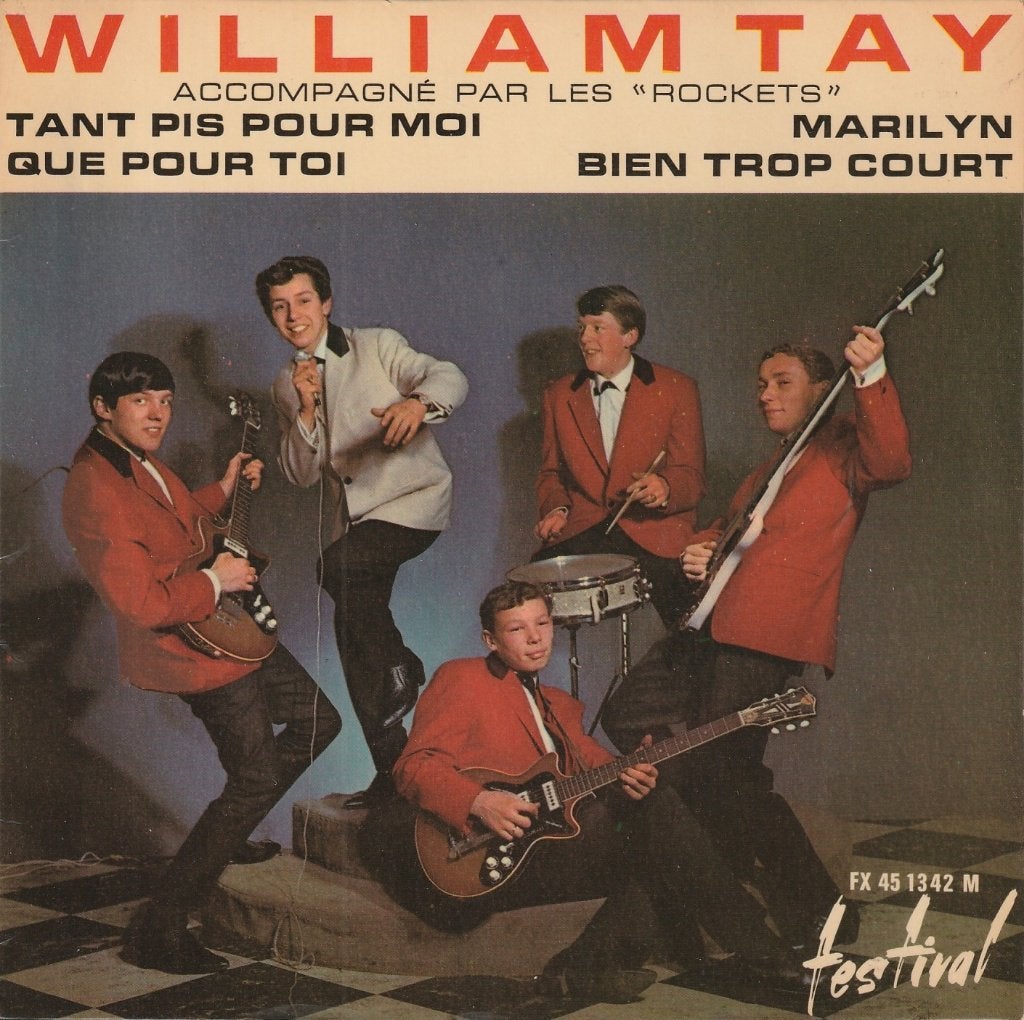 William Tay - Tant pis pour moi + 3 andere, CD & DVD, Vinyles Singles, 7 inch, Comme neuf, EP, Pressage original