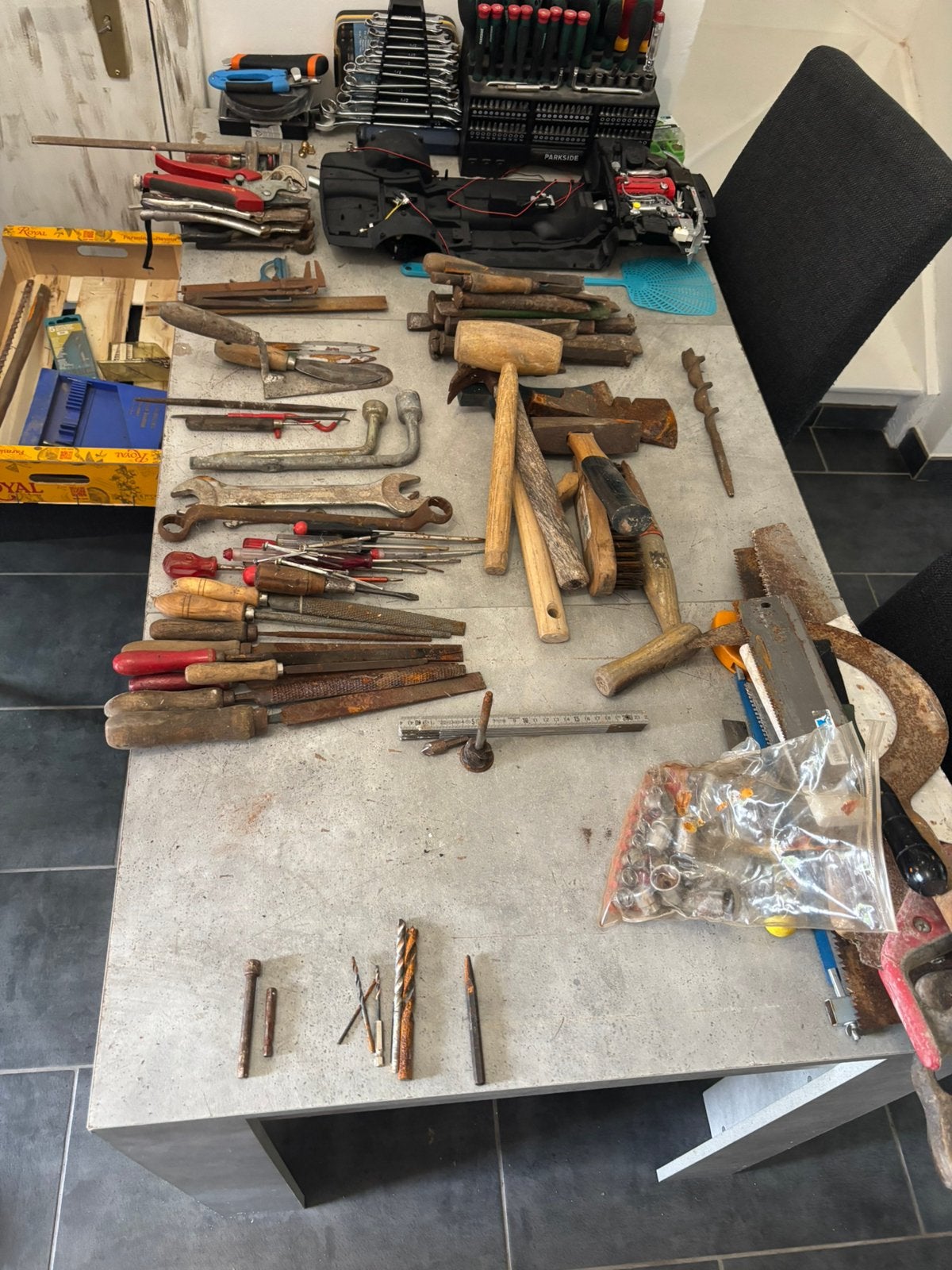 Lot d’outils, Bricolage & Construction, Enlèvement, Comme neuf, Scie