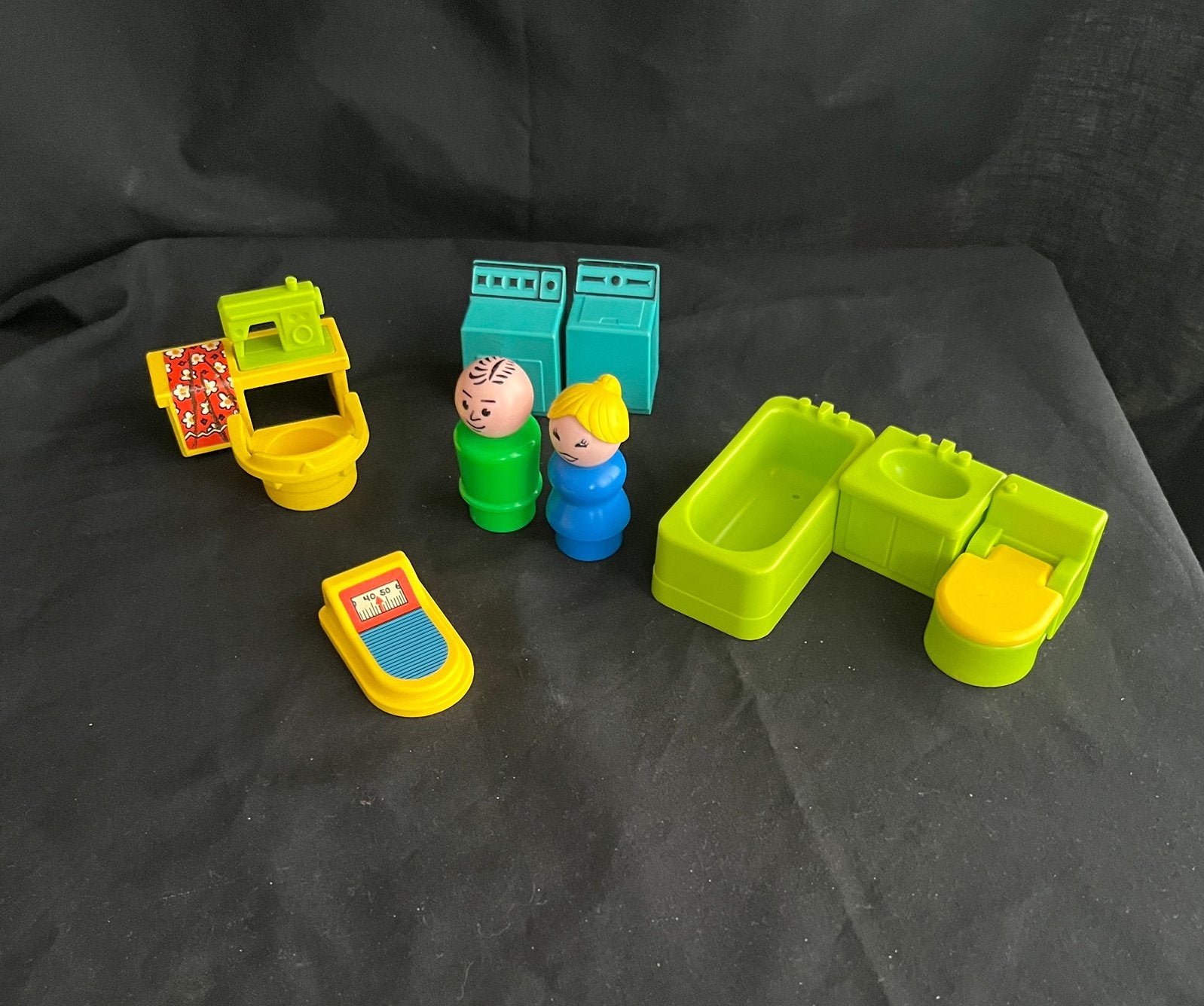 Vintage Fisher price | Little People | Badkamer/bijkeuken, Verzamelen, Poppetjes en Figuurtjes, Ophalen of Verzenden, Gebruikt