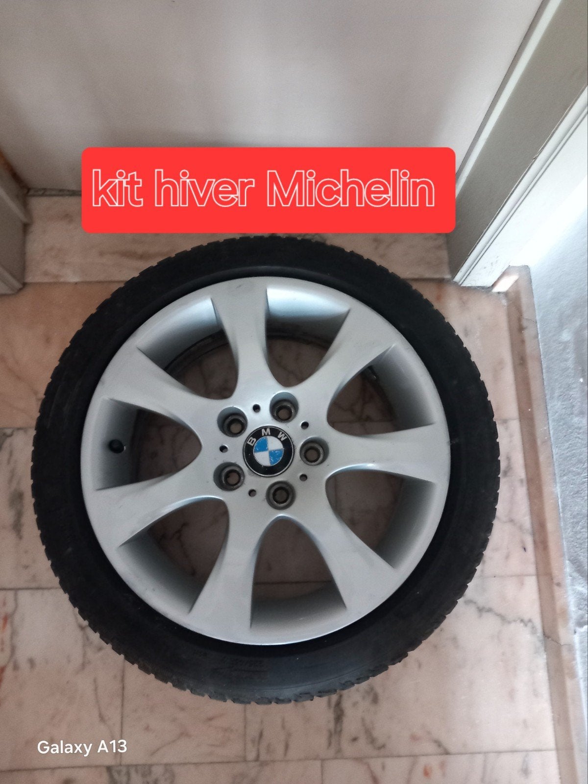 Jantes Bmw225/45/17 Kit Hiver 4pneus Michelin Pilote alpine5, Pneus et Jantes, Pneus hiver, Véhicule de tourisme, 17 pouces