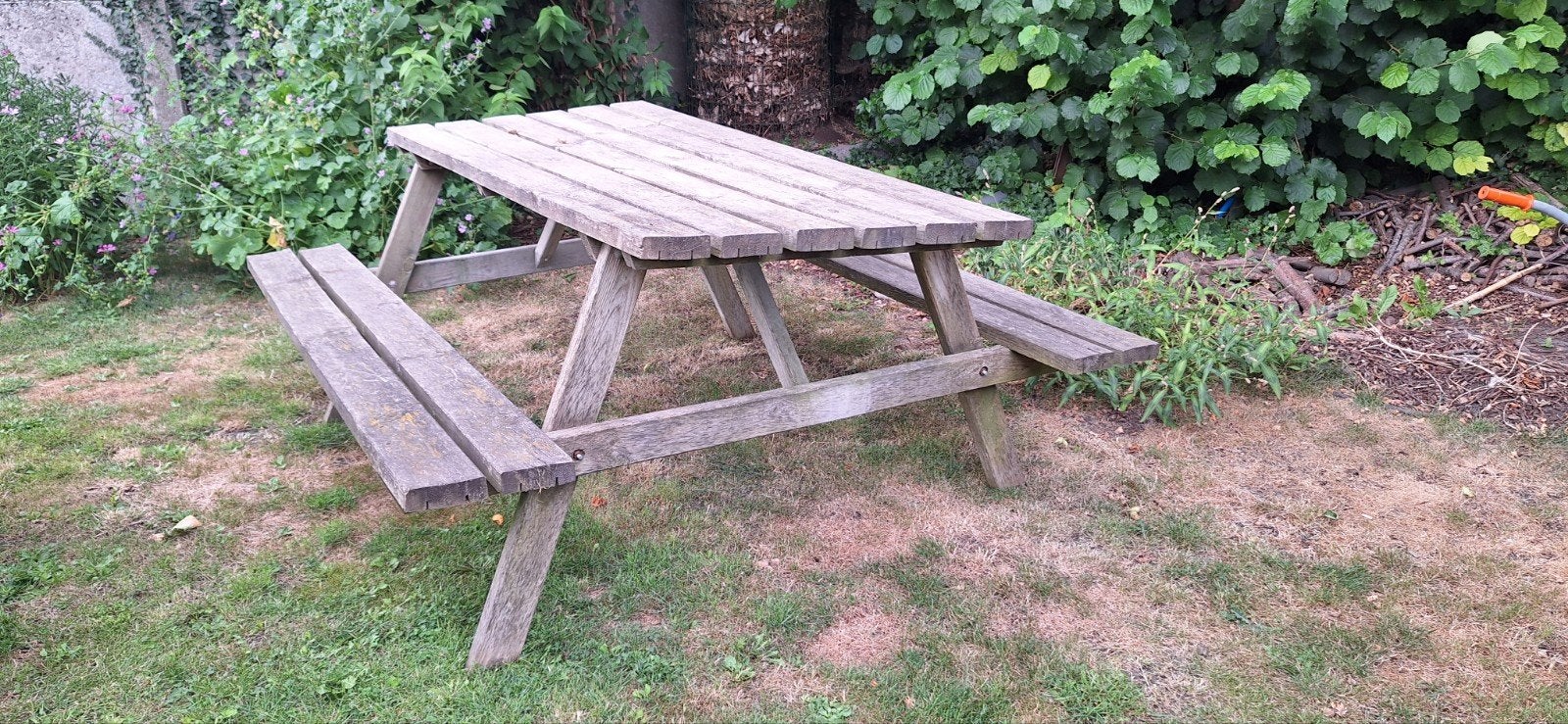 picknicktafel voor 6 personen, Tuin en Terras, Ophalen, Gebruikt, Rechthoekig, Hout