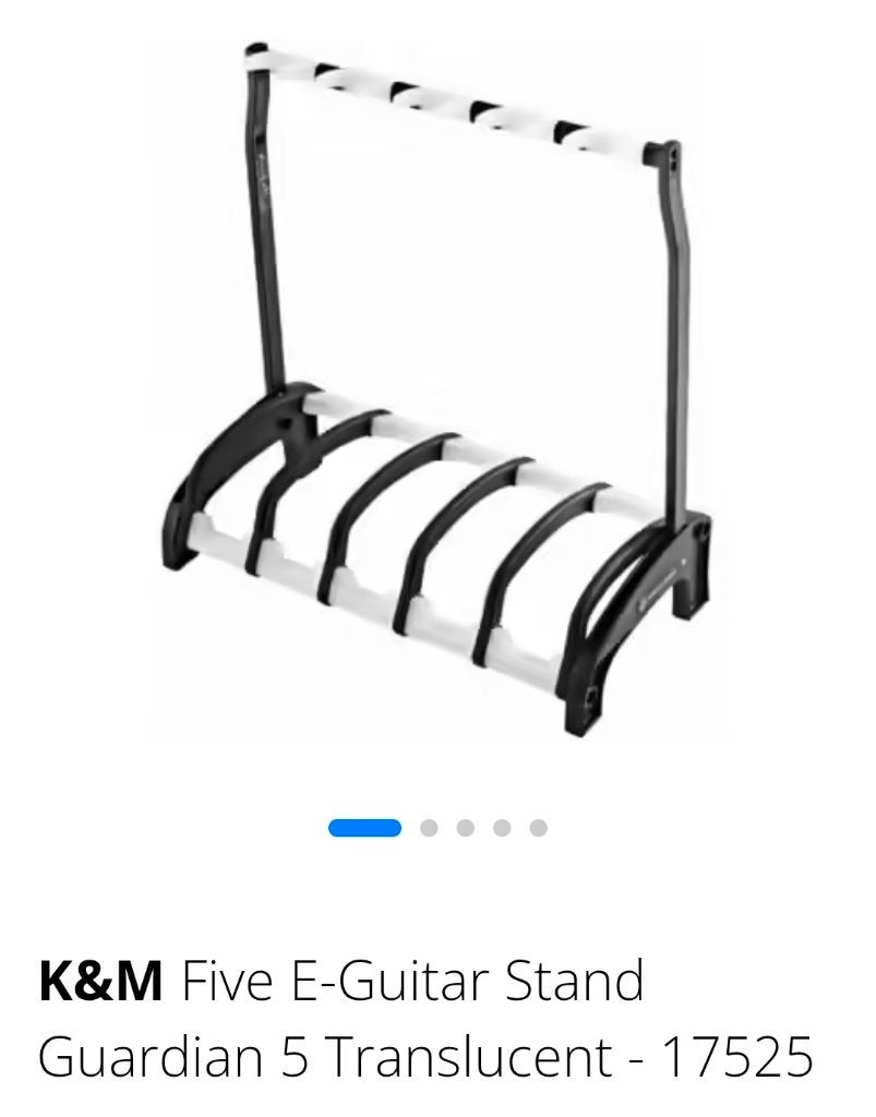 Guitar Stand K&M 5 emplacements, Musique & Instruments, Enlèvement, Comme neuf, Pied pour instrument, Guitare
