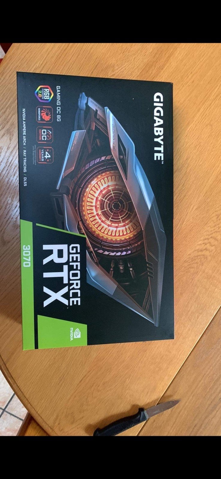 Nvidia RTX3070 Gigabyte, Informatique & Logiciels, Enlèvement ou Envoi, GDDR6, Comme neuf, HDMI