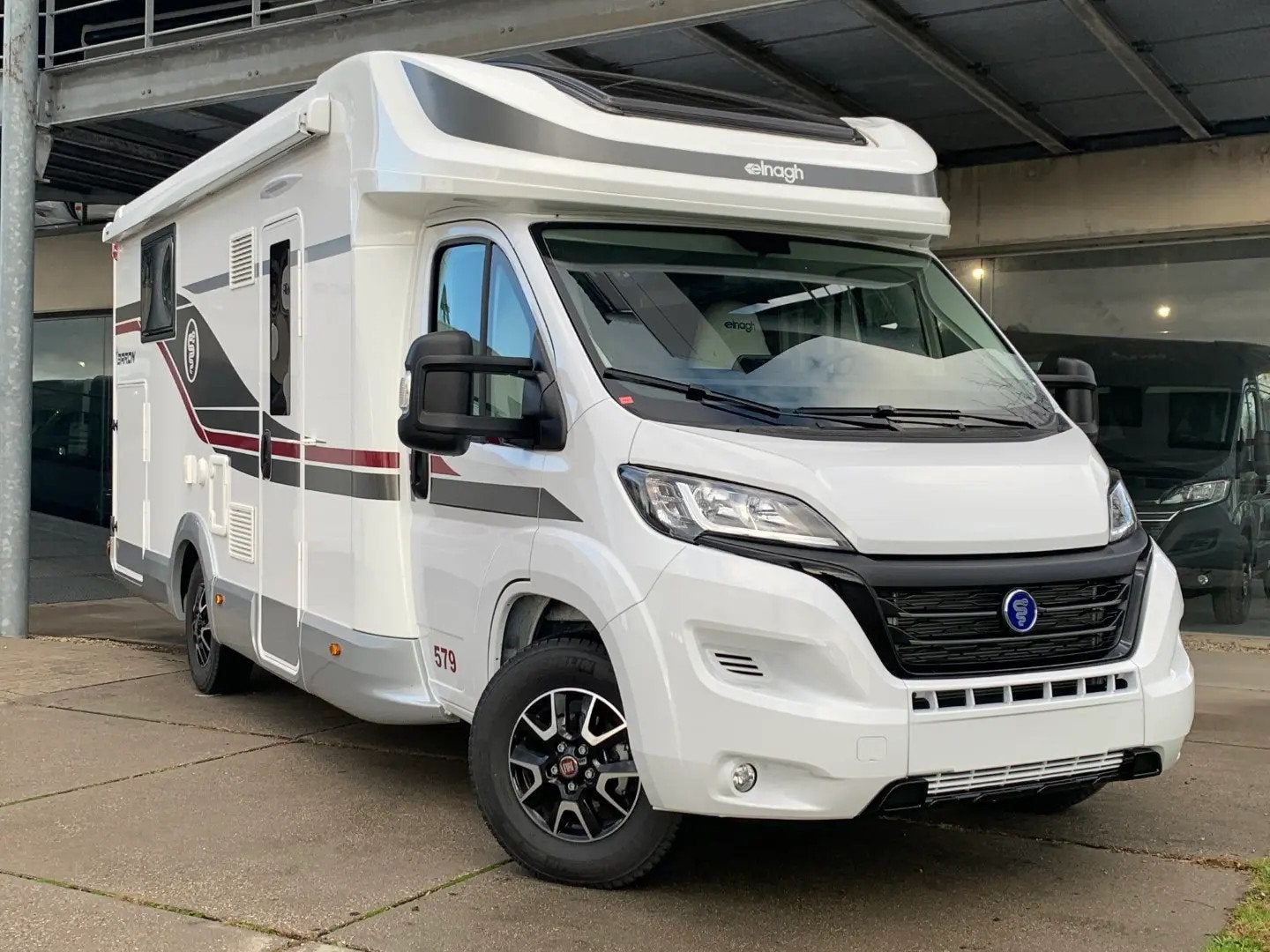 Elnagh/Baron 579 Fiat 140pk Manueel/- (bj 2025), Caravans en Kamperen, Caméra de recul, Elnagh, 7 tot 8 meter, Bedrijf