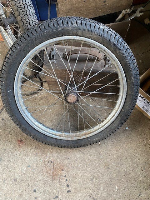 2 x Roues à rayons de 60 cm, Métal, Enlèvement, Utilisé, Autres marques