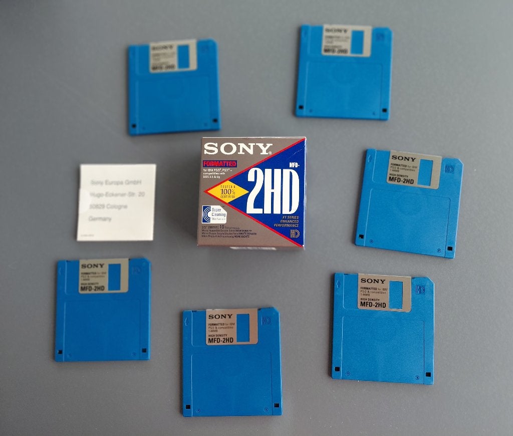 Boîte de 6 Disquettes SONY 3,5 HD/ 2HD, Informatique & Logiciels, Enlèvement, Neuf