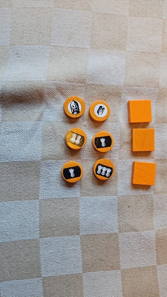 bordspel onderdelen oranje hout Catan Steden Ridders 999, Hobby en Vrije tijd, Een of twee spelers, Ophalen of Verzenden, Nieuw