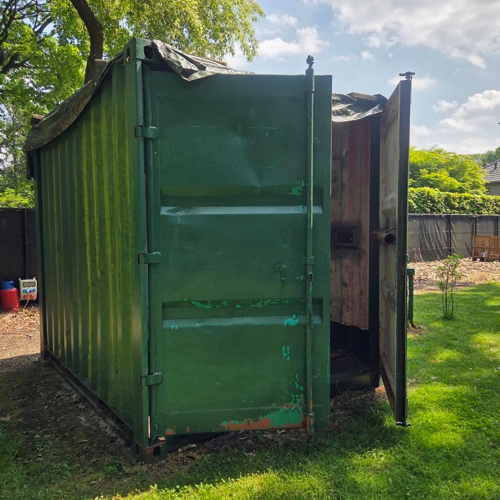 10ft container met dubbele deur, Ophalen