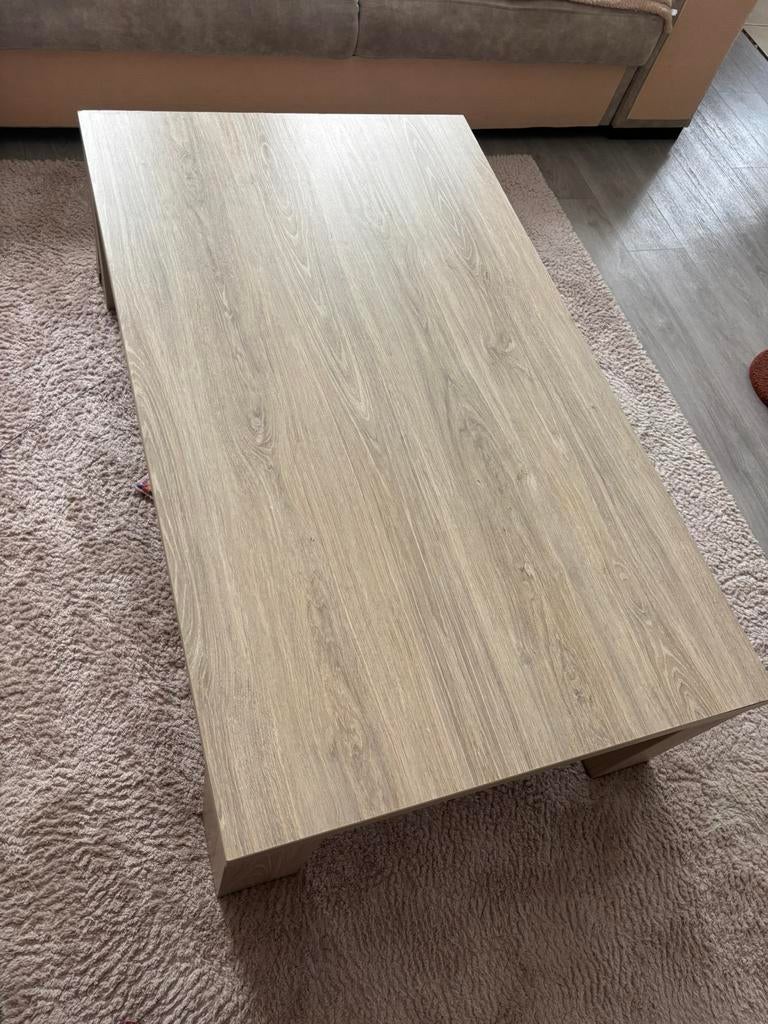 Moderne salontafel houtlook, Enlèvement, Comme neuf