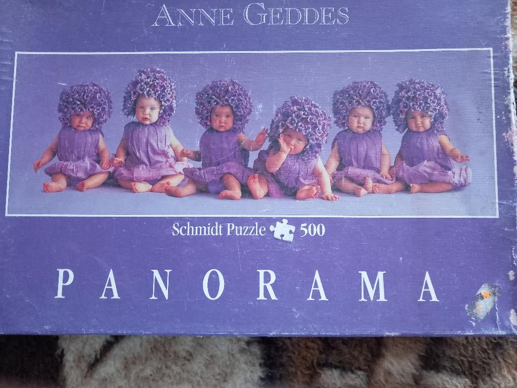 Puzzel anne geddes, Enlèvement, 500 à 1500 pièces, Utilisé, Puzzle