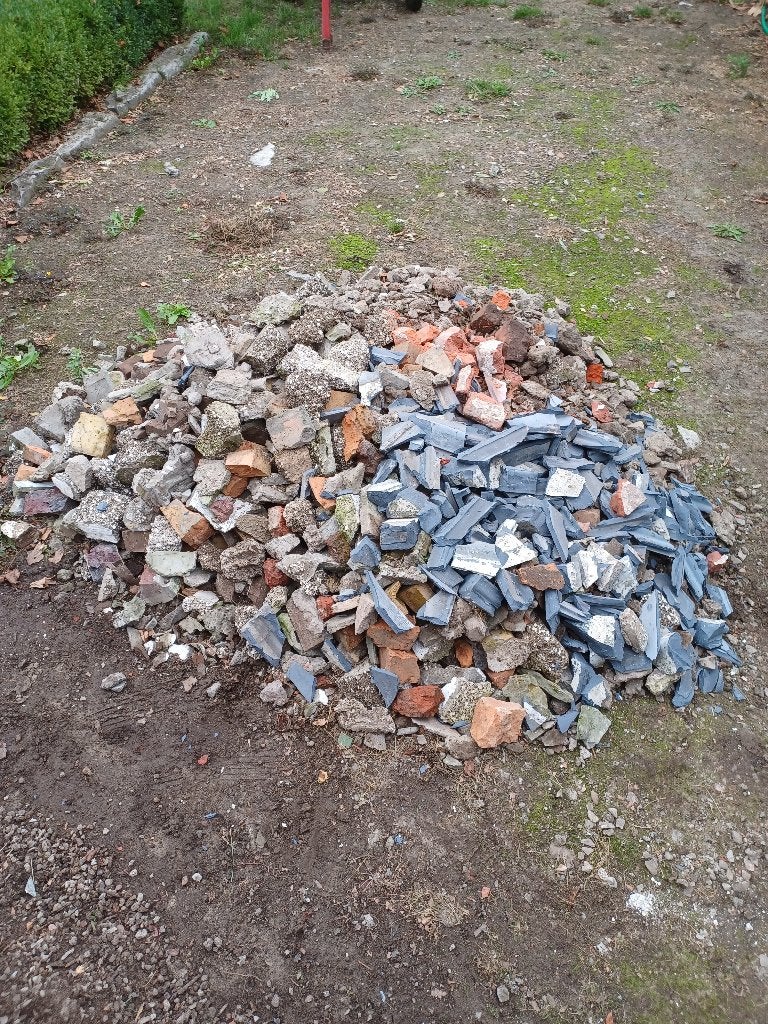 Zuiver steenpuin, Ophalen, Gebruikt