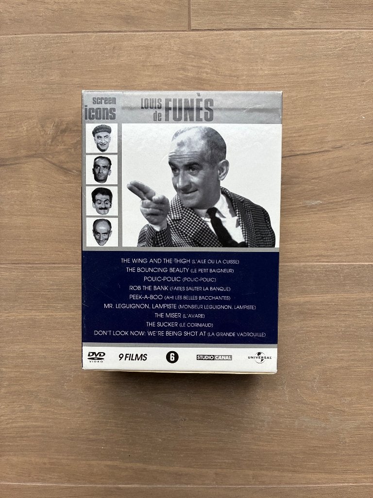 DVD’s Louis de Funès screen icons, Ophalen, Spaans, Actiekomedie, Speciale editie