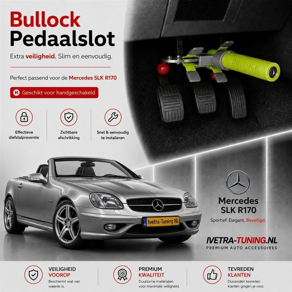 Pedaalslot Mercedes SLK | Beveiliging Mercedes SLK, Ophalen of Verzenden, Nieuw