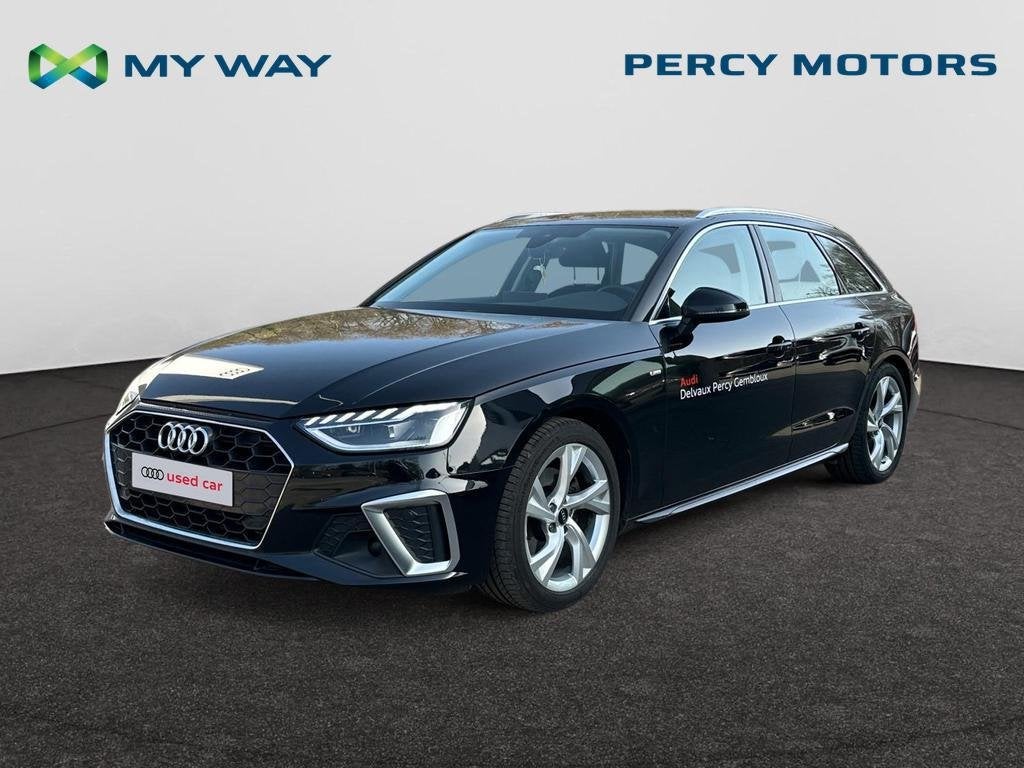 Audi A4 Avant A4 Avant 35 TFSI Business Edition S line S tro, Auto's, Automaat, A4, Zwart, Break