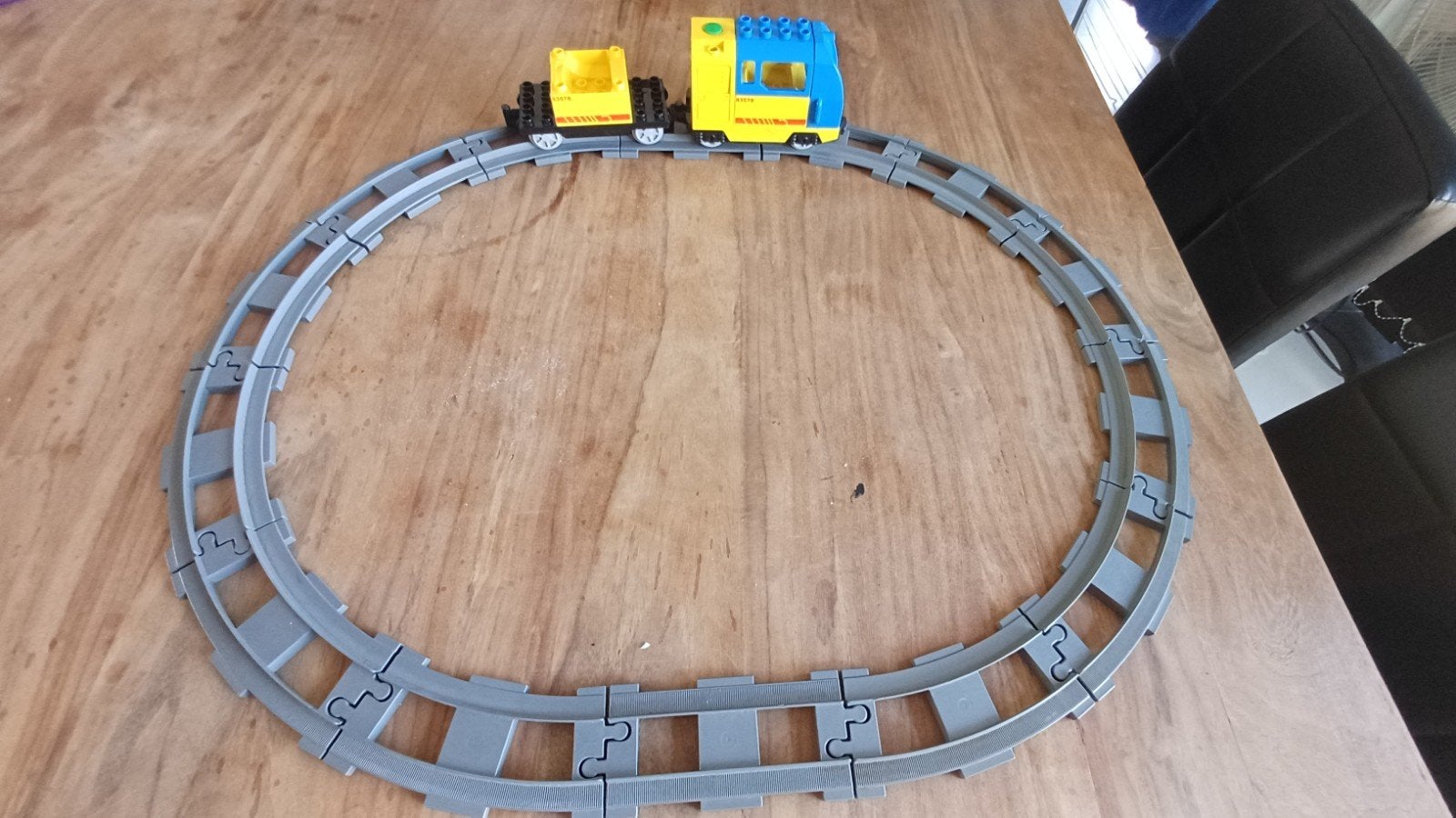 voie ferrée et train Lego Duplo, Enlèvement ou Envoi, Utilisé, Ensemble complet, Duplo