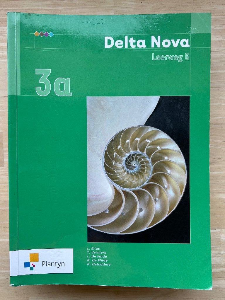 Delta nova 3A - leerweg 5, Boeken, Ophalen, Gelezen, ASO, Wiskunde A