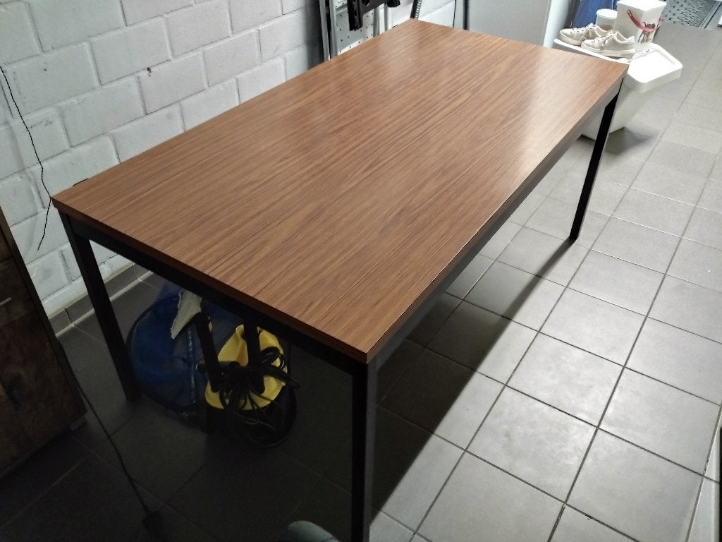 Vintage formica tafel, Ophalen, 50 tot 100 cm, Vijf personen of meer, 150 tot 200 cm