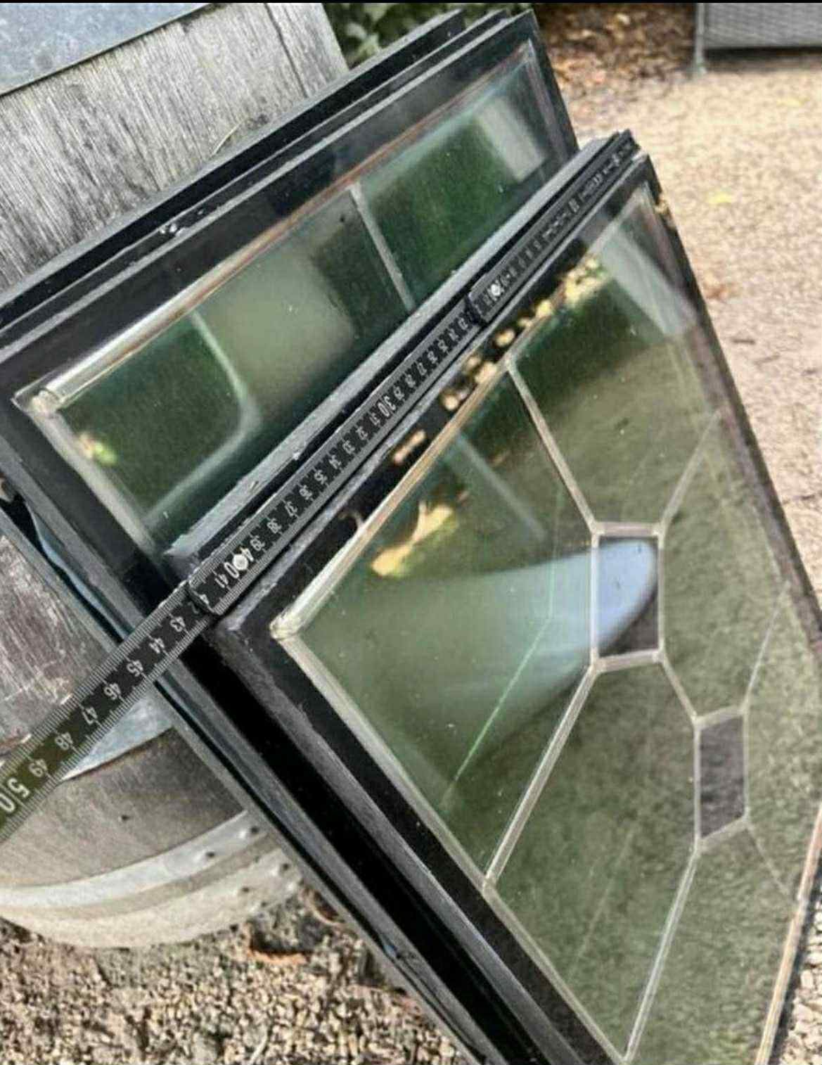 Glasramen met geometrisch patroon, Doe-het-zelf en Bouw, Glas en Ramen, Zo goed als nieuw, Ophalen