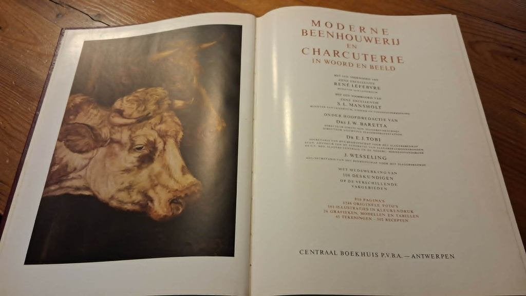 Moderne beenhouwerij en charcuterie in woord en beeld 1955, Zakelijke goederen, Horeca | Keukenapparatuur, Ophalen of Verzenden