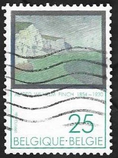 1 Postzegel 1991 Gezamenlijke uitgifte België en Finland, Oblitéré, Enlèvement ou Envoi, Europe, Affranchi