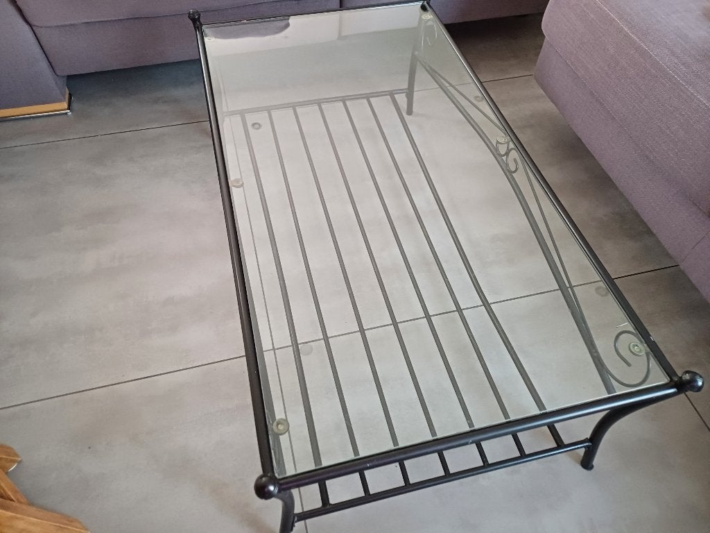 Table de salon, Maison & Meubles, 100 à 150 cm, Moins de 50 cm, Verre, Enlèvement