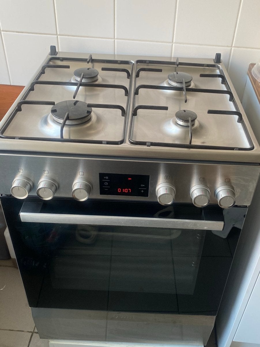 Bosch fornuis te koop, Ophalen, Gebruikt, 4 kookzones, Gas