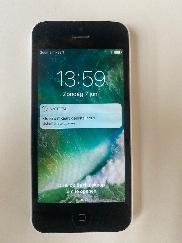 APPLE iPhone 5c - wit - 8GB - Model: A1507, Telecommunicatie, Ophalen of Verzenden, Zonder simlock, Wit, IPhone 5C