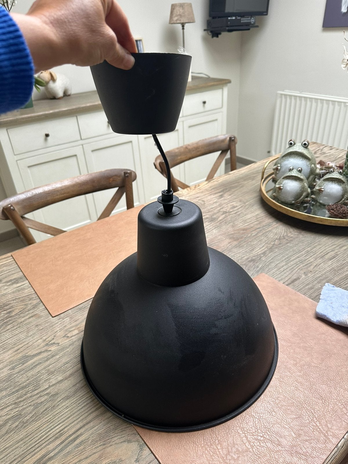 Mooie IKEA SKURUP hanglamp te koop. Incl lamp, Ophalen, Zo goed als nieuw