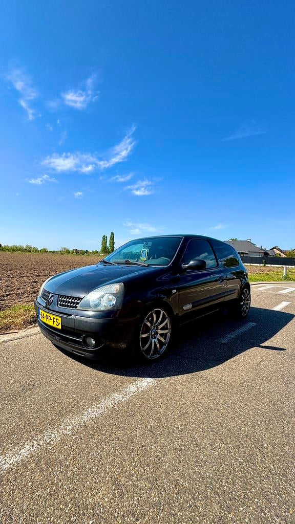 Renault Clio 1.6 (107pk), Auto's, Zwart, Bedrijf, Handgeschakeld, Euro 4
