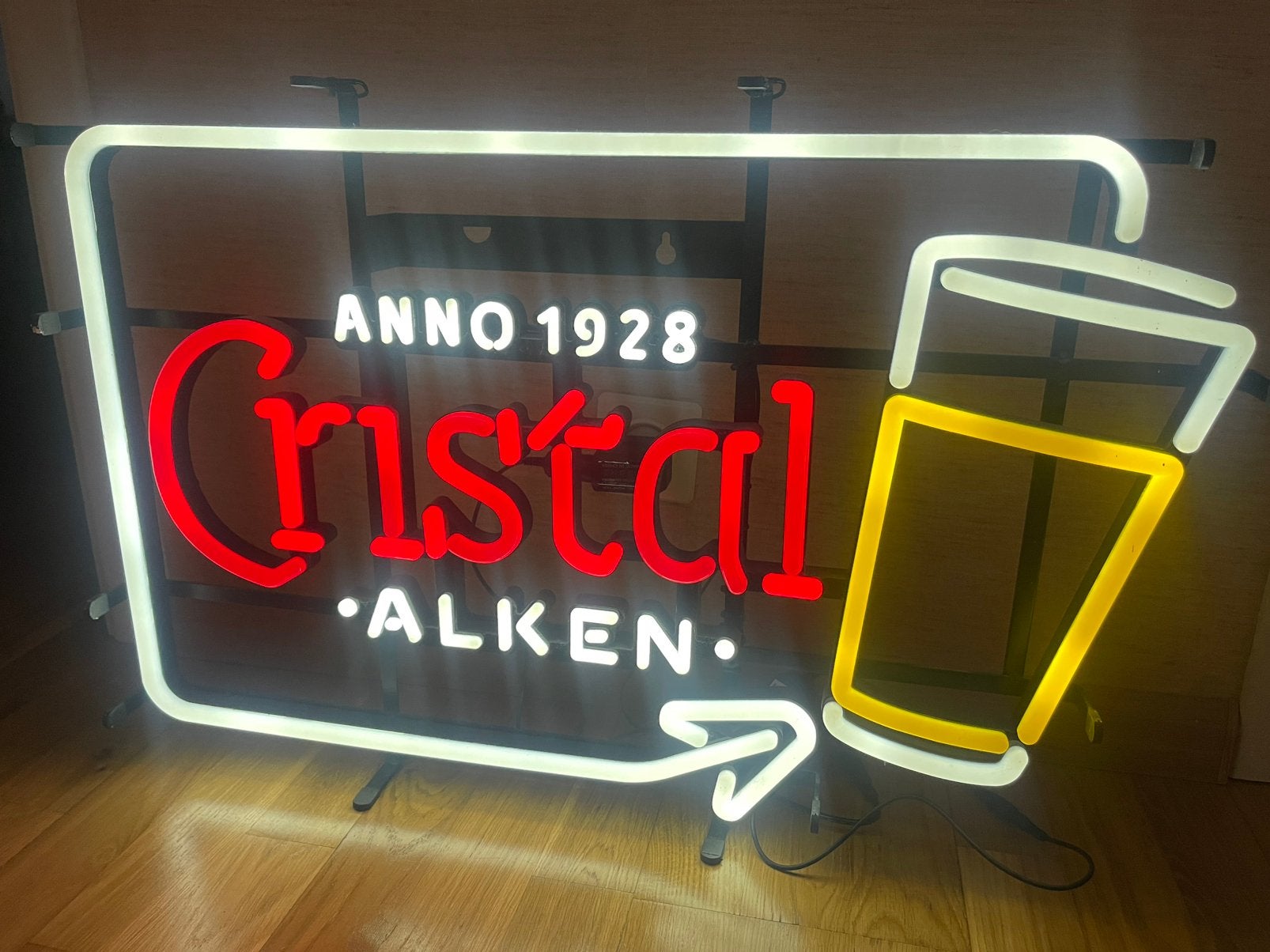 Cristal alken bier lichtreclame, Verzamelen, Ophalen