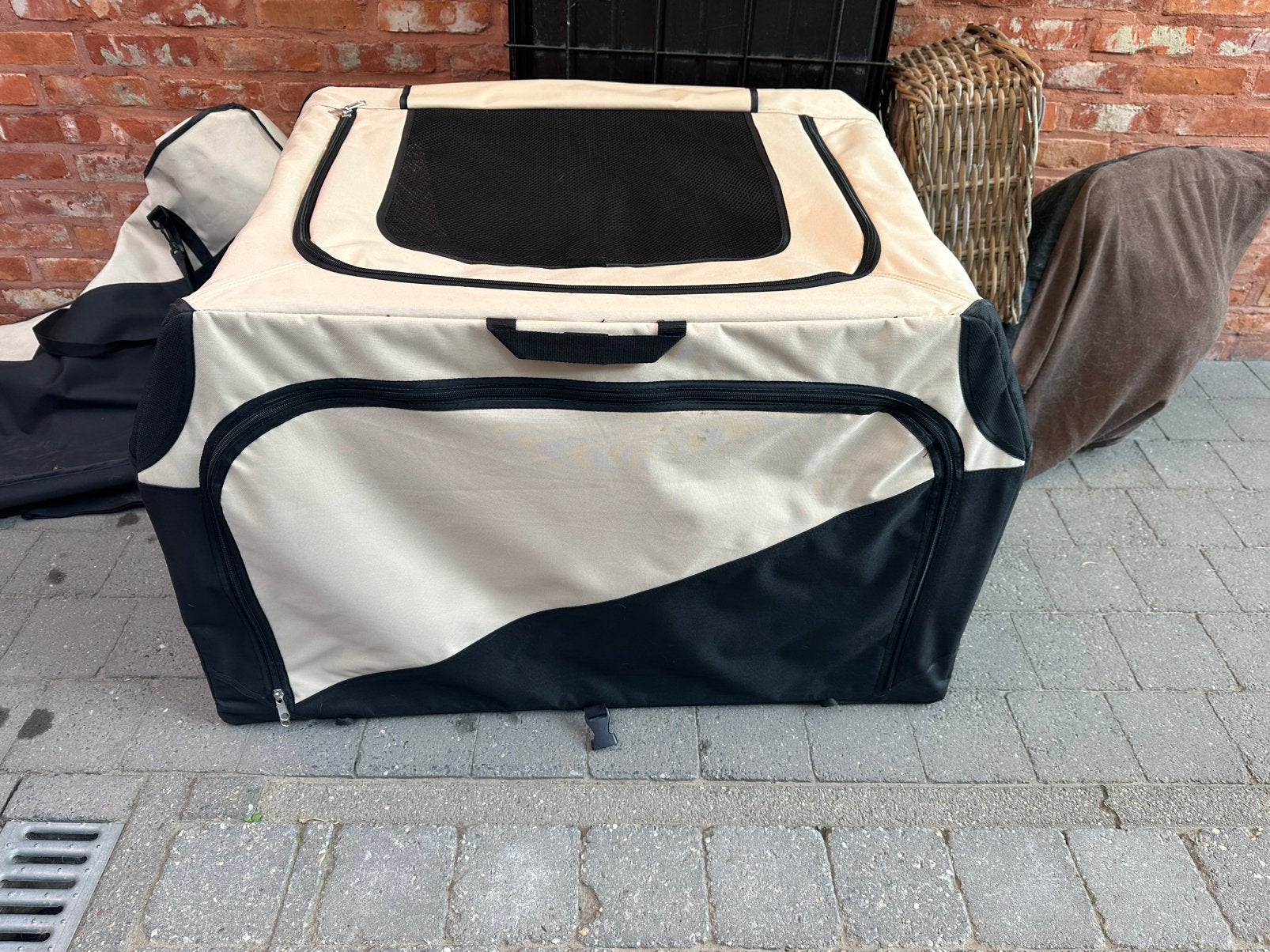 Nylon opvouwbare bench, Dieren en Toebehoren, Ophalen, Hondenkennel, Gebruikt, Minder dan 65 cm