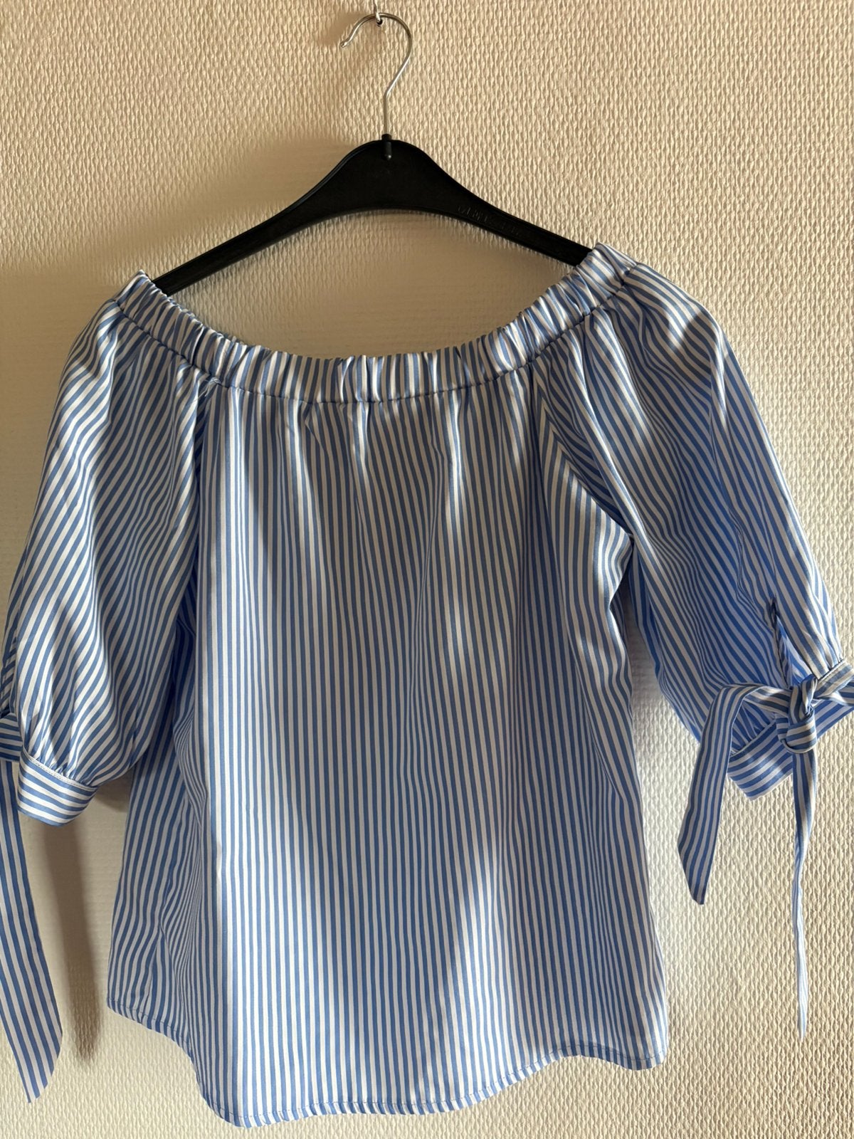 Blauw/wit bloesje L, Ophalen of Verzenden, Zo goed als nieuw, Blauw
